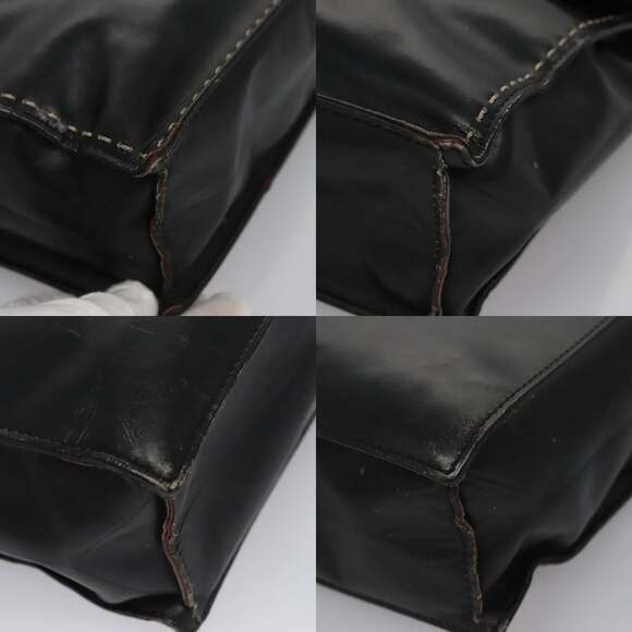 CELINE Hand Bag Leather Black - Picture 10 of 13